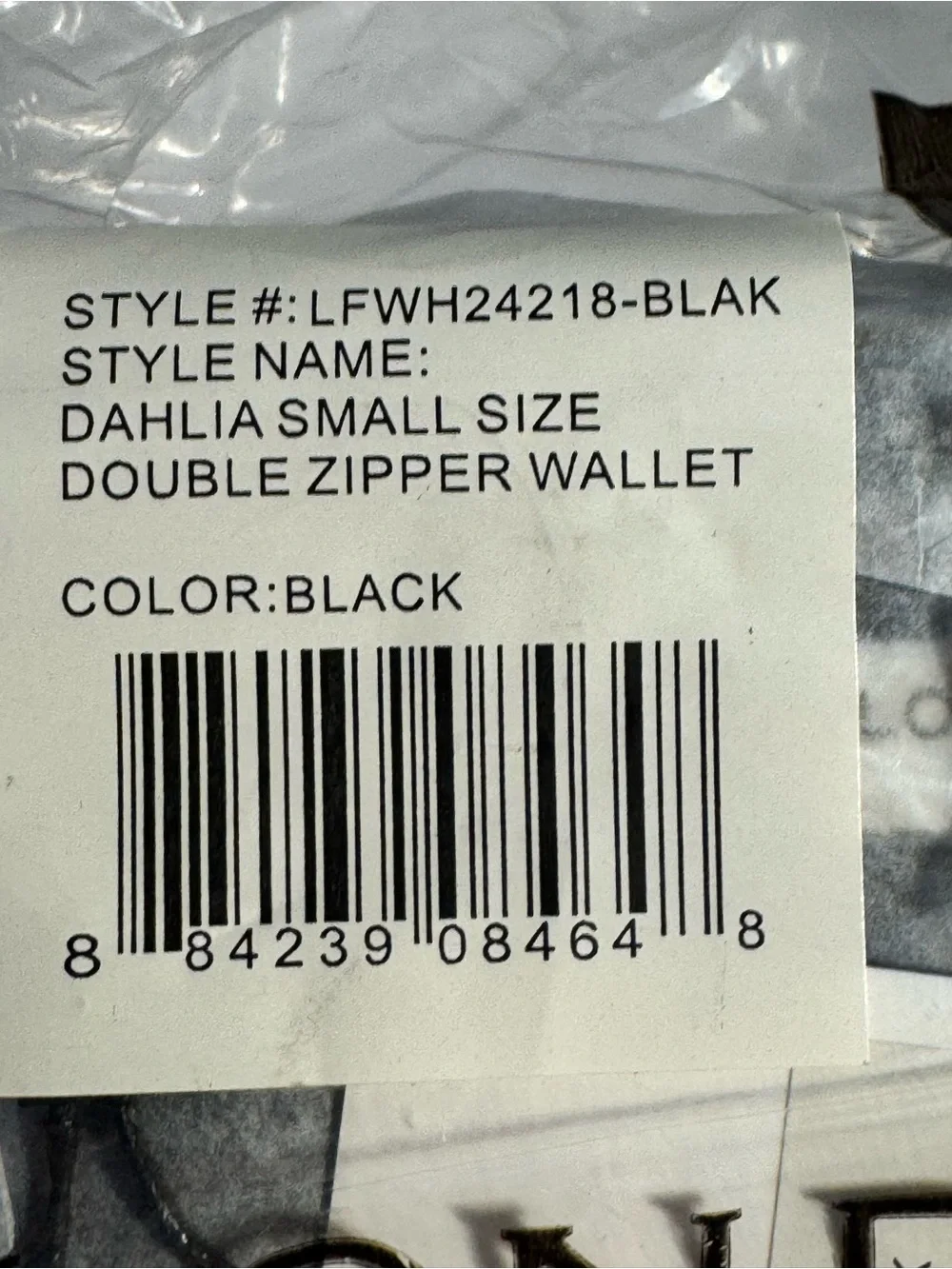 London Fog Black Double Zipper Wallet - Compact Quilted Style